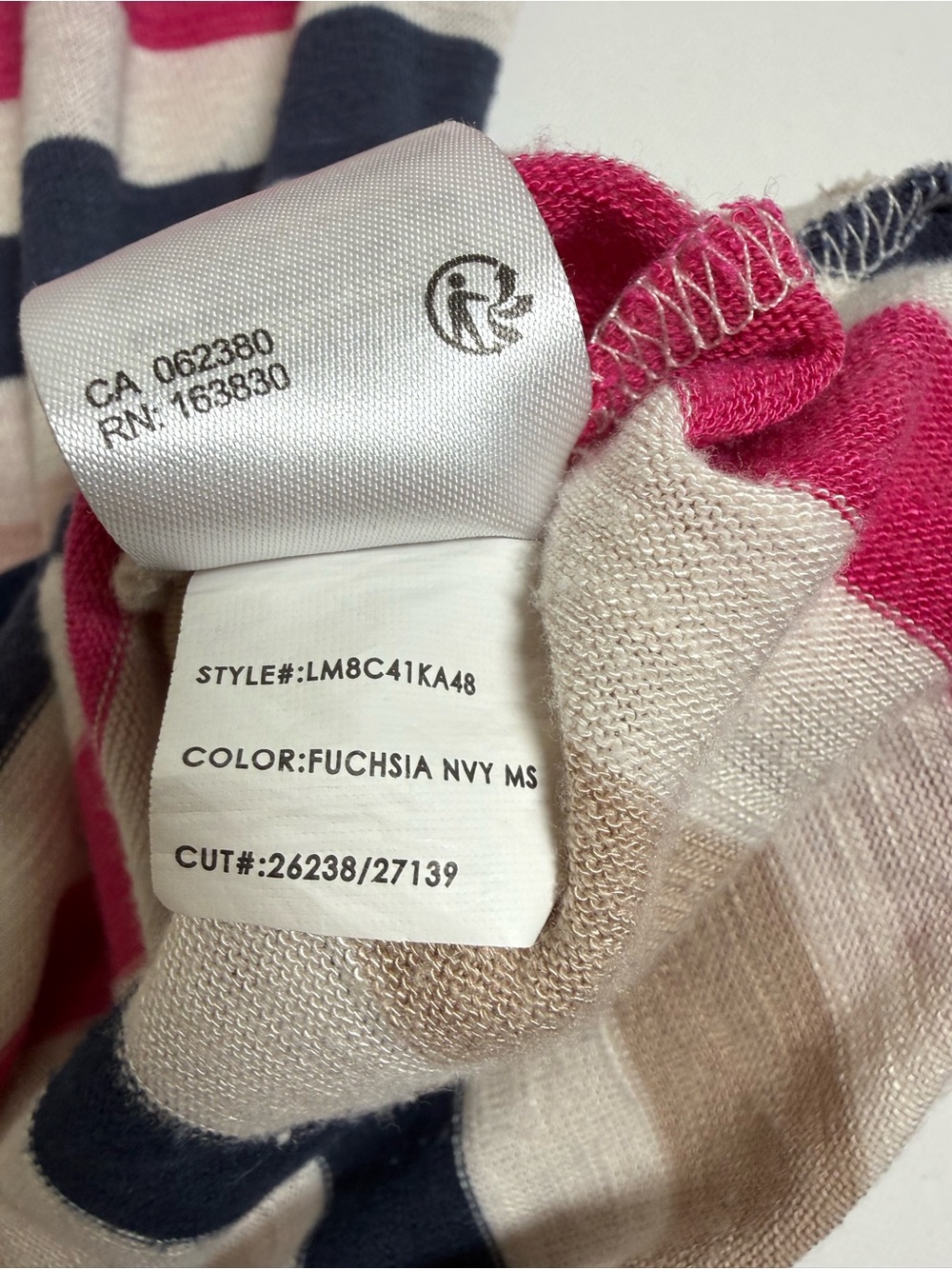 Liverpool Los Angeles Women’s Canela Crew Neck Dolman Striped Top Size Medium - Picture 7 of 13